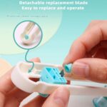 Cortador De Papel Circular De 2-20cm De Escala Ajustável Portátil Para Composto