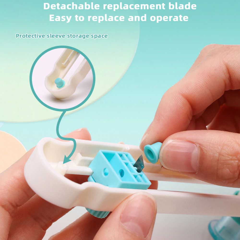 Cortador De Papel Circular De 2-20cm De Escala Ajustável Portátil Para Composto