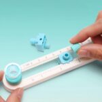 Cortador De Papel Circular De 2-20cm De Escala Ajustável Portátil Para Composto