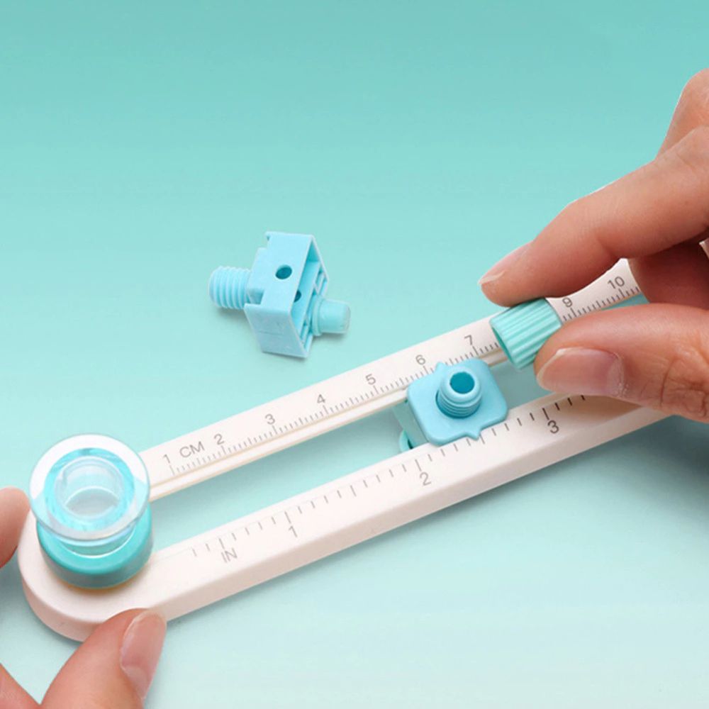 Cortador De Papel Circular De 2-20cm De Escala Ajustável Portátil Para Composto