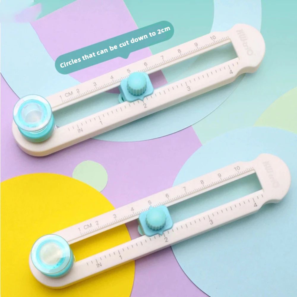 Cortador De Papel Circular De 2-20cm De Escala Ajustável Portátil Para Composto