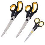 KIT 3 Tesouras Em Aço Inox Corte Costura Artesanato Domestico e profissional