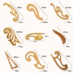 Kit 28 Réguas Costura Francesa Cava Decote Mdf