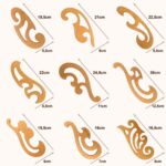 Kit 28 Réguas Costura Francesa Cava Decote Mdf