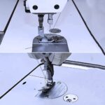 Kit 3 Pé Calcador Dobrável Rolante em Forma de Arco, Borda e Cintura de Saia