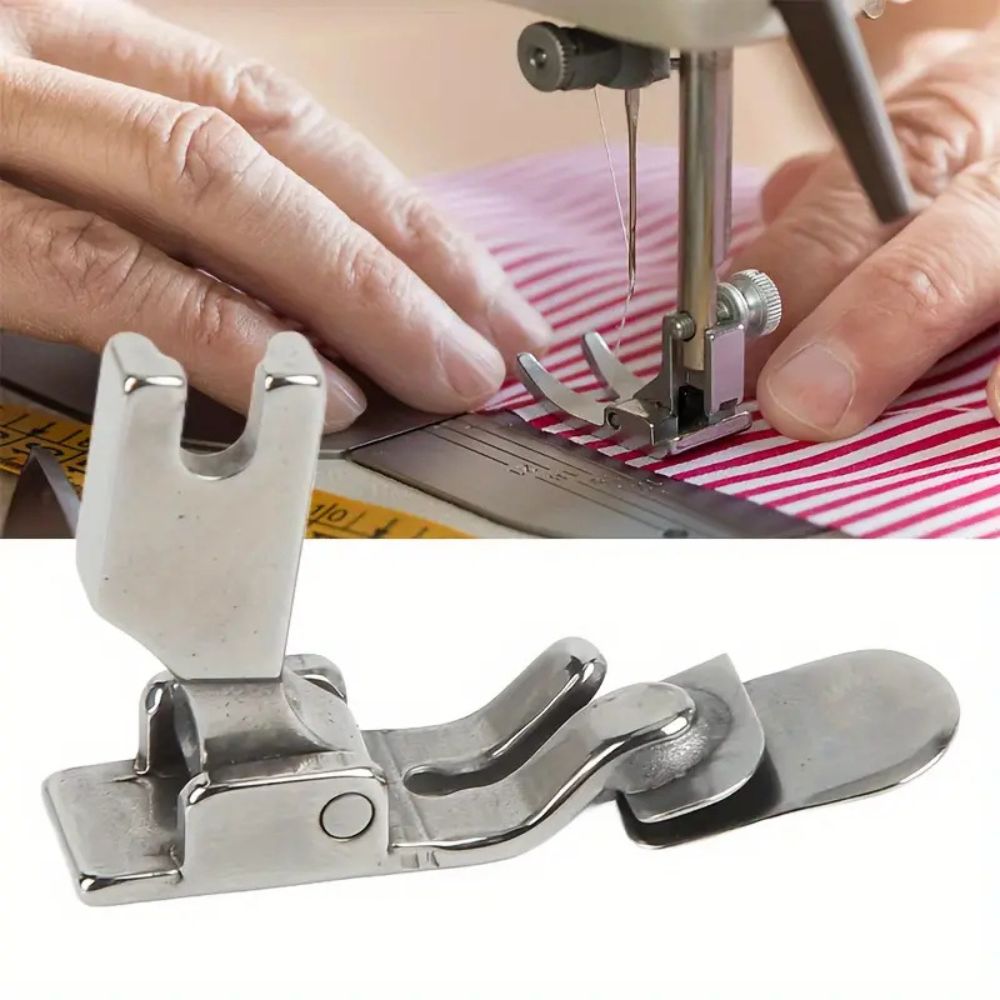 Kit 3 Pé Calcador Dobrável Rolante em Forma de Arco, Borda e Cintura de Saia