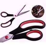 Kit 3 Tesoura Multiuso Basic Original Aço Cabo Emborrachado