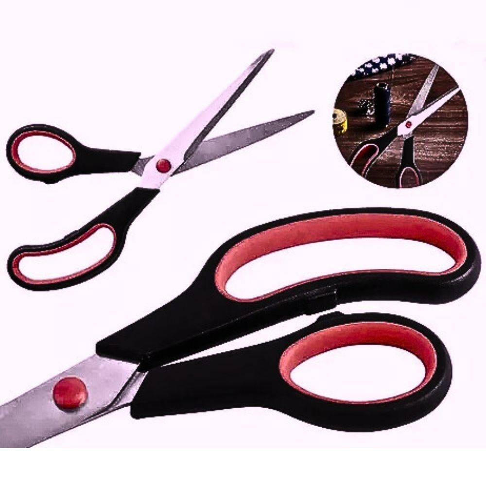 Kit 3 Tesoura Multiuso Basic Original Aço Cabo Emborrachado