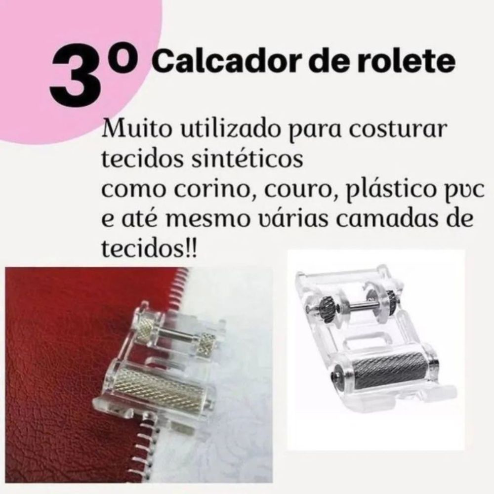 Kit 5 Calcadores Máquina Doméstica Singer Brother