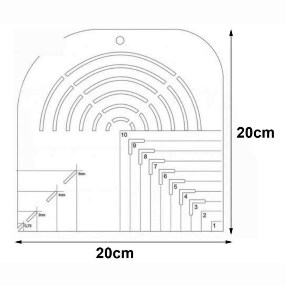 Kit 6 Réguas Acrílico