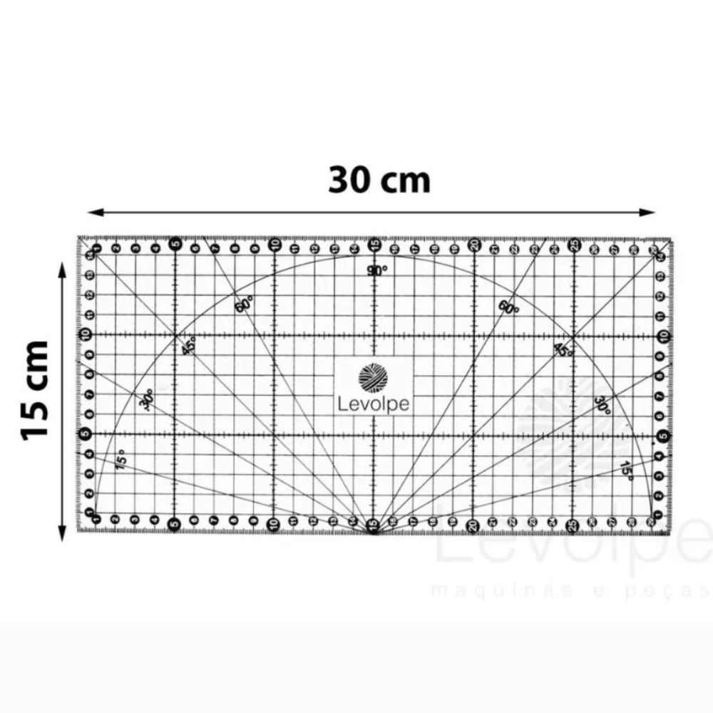 Kit 8 Réguas Patchwork Scrapbook
