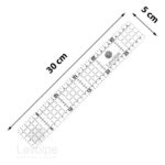 Kit 8 Réguas Patchwork Scrapbook