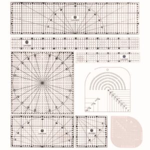 Kit 8 Réguas Patchwork Scrapbook