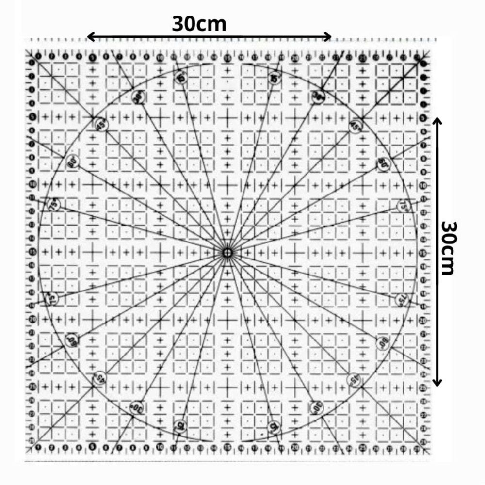 Kit 8 Réguas Patchwork Scrapbook