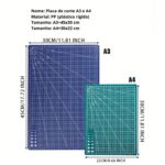 Base De Corte Dupla Face Patchwork Artesanato e Costura Várias Cores - A3 A4 A5