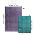 Base De Corte Dupla Face Patchwork Artesanato e Costura Várias Cores - A3 A4 A5