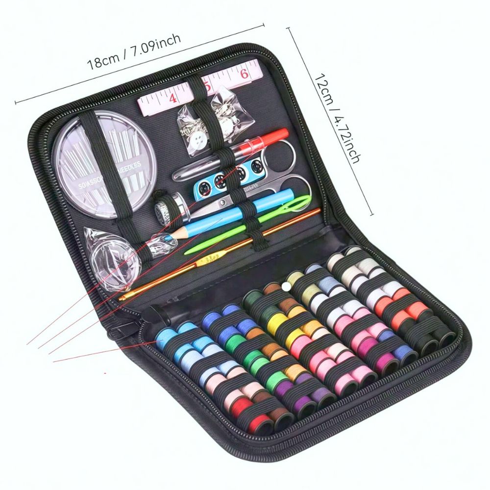 Kit De Costura Para Viagem Emergência Acessórios de Costura e Reparos
