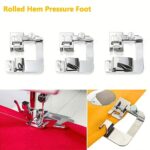 Kit Sapatas Calcador Bainha Enrolada 6 Peças