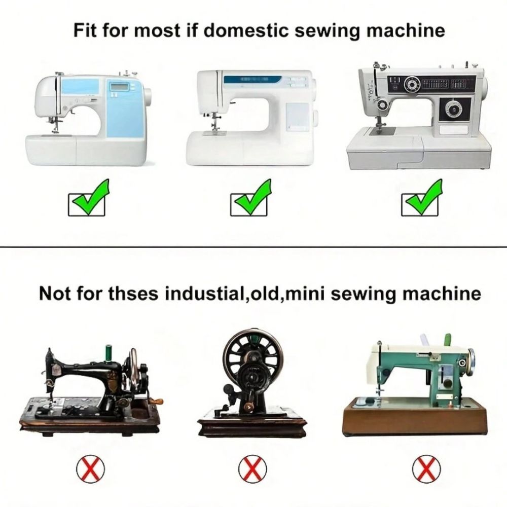 Kit Sapatas Calcador Bainha Enrolada 6 Peças