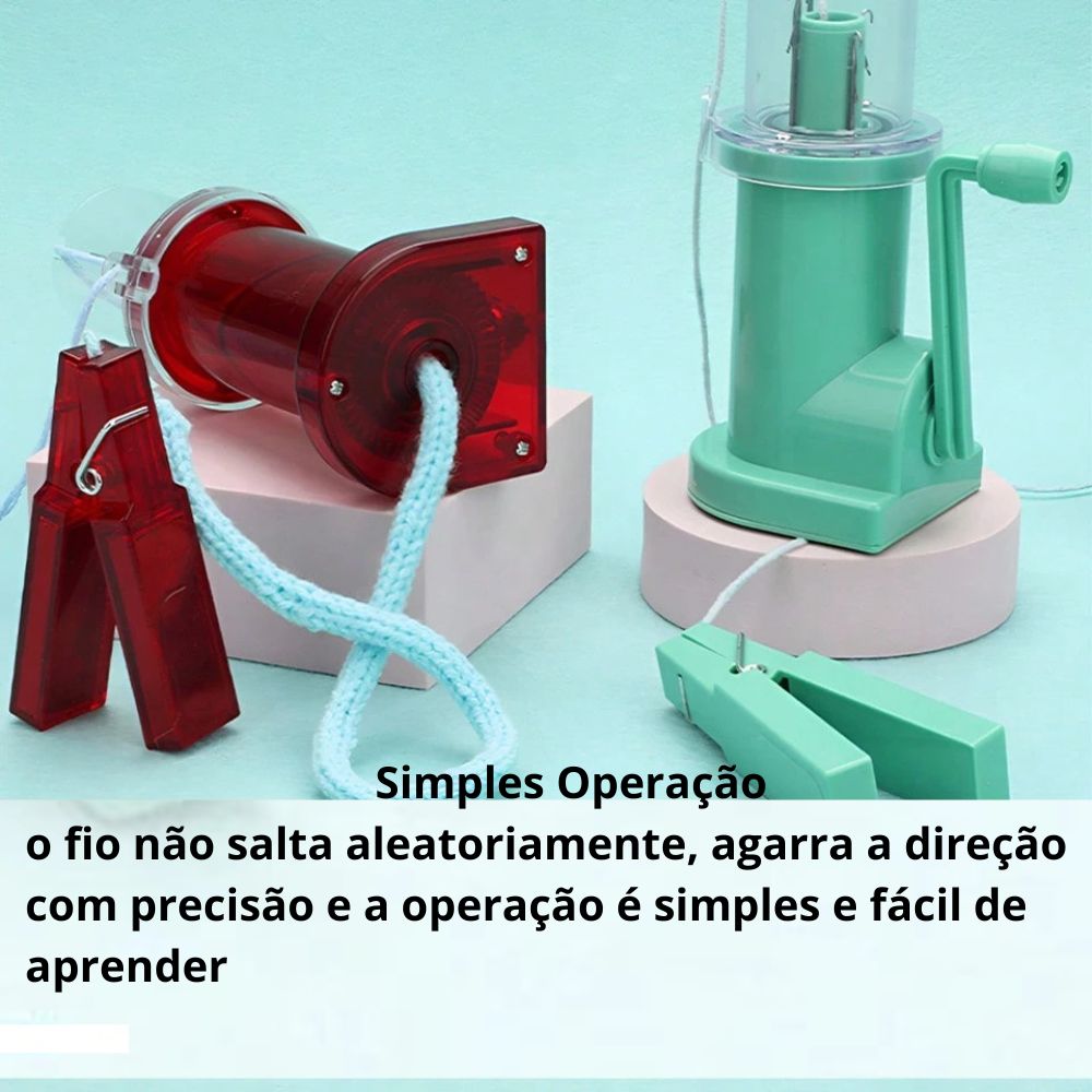 Máquina de Fazer Tricotin Tear Manivela Rabo De Gato