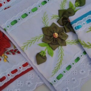 Passa Fita Bordado Inglês Multicolor 2,5cm por Metro