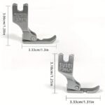 Pé Calcador Plano De Máquina De Costura Industrial De 5 Peças Em Aço