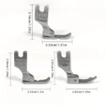 Pé Calcador Plano De Máquina De Costura Industrial De 5 Peças Em Aço