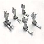 Pé Calcador Plano De Máquina De Costura Industrial De 5 Peças Em Aço