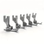 Pé Calcador Plano De Máquina De Costura Industrial De 5 Peças Em Aço