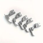 Pé Calcador Plano De Máquina De Costura Industrial De 5 Peças Em Aço