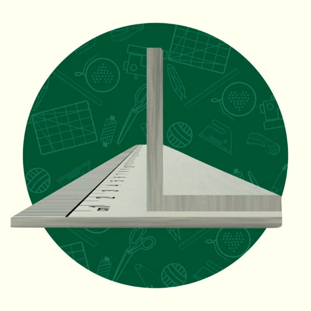 Régua Metal Com Proteção Para Dedos 60cm