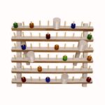 Suporte Carretel Linha 60 Pino Mesa Porta Bobina Organizador