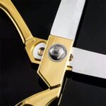 Tesoura Uso Profissional Dourada para Costureira Tapeceiro Forjada Alfaiate Crina 9,5 Polegadas 24cm