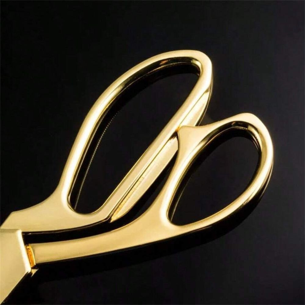 Tesoura Uso Profissional Dourada para Costureira Tapeceiro Forjada Alfaiate Crina 9,5 Polegadas 24cm