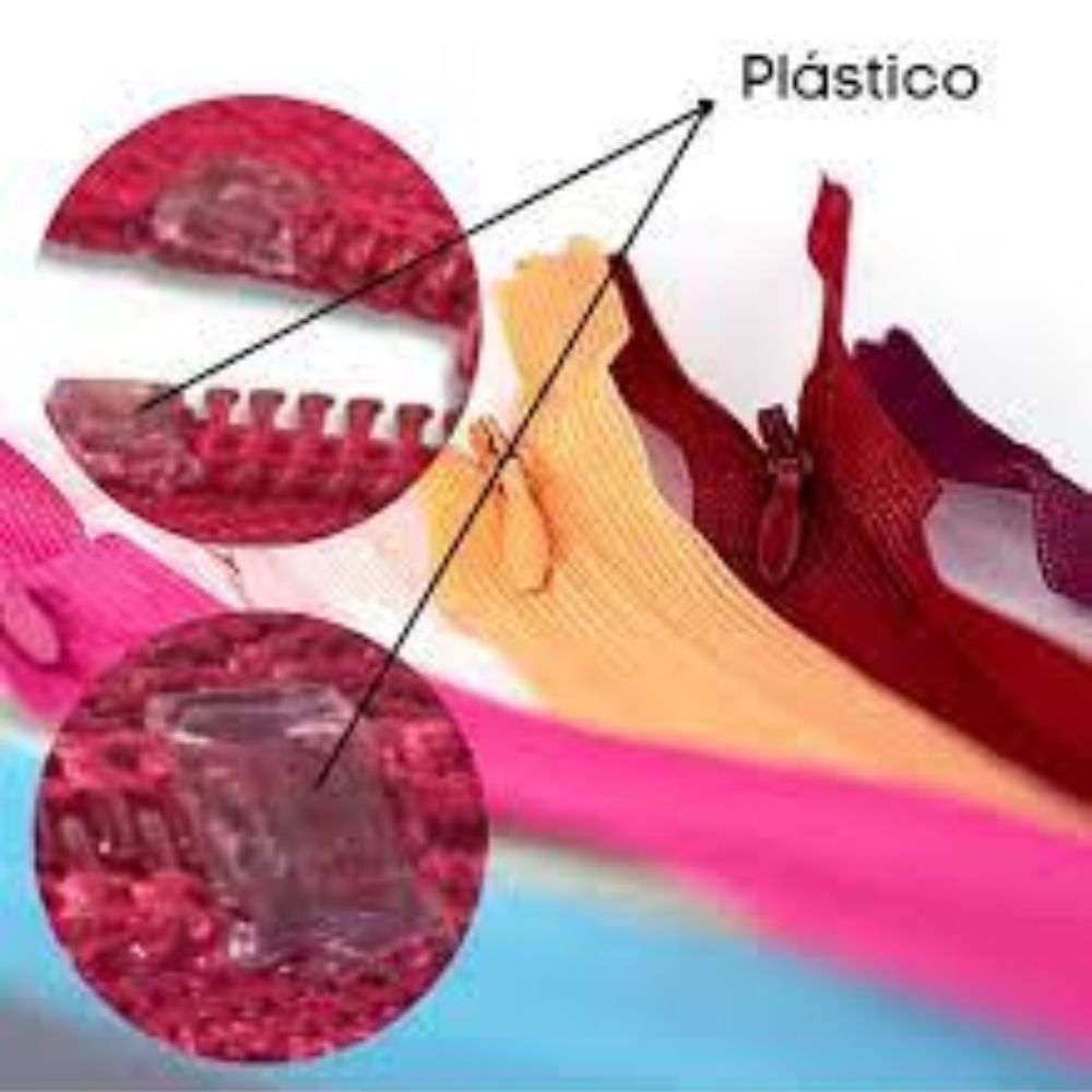 Zíper Invisivel Nylon Fixo Fino 15 cm 06 Unidades - Kit para Roupas e Saias