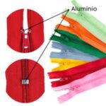 Zíper Nylon Comum Fixo Fino Cores Sortidas 06 Und - Kit Essencial de Costura