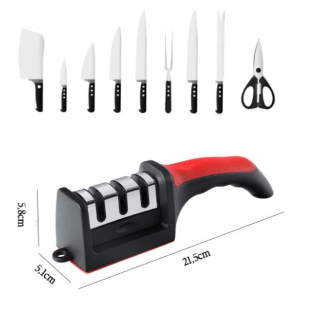 Amolador Afiador De Facas Tesouras Facõe Alicates Portátil