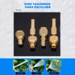 Bico De Mangueira Pistola Spray De Água Alta Pressão Esguicho Regulável Lavo Jato - Conector Latão