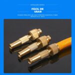 Bico De Mangueira Pistola Spray De Água Alta Pressão Esguicho Regulável Lavo Jato - Conector Latão