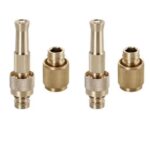 Bico De Mangueira Pistola Spray De Água Alta Pressão Esguicho Regulável Lavo Jato - Conector Latão