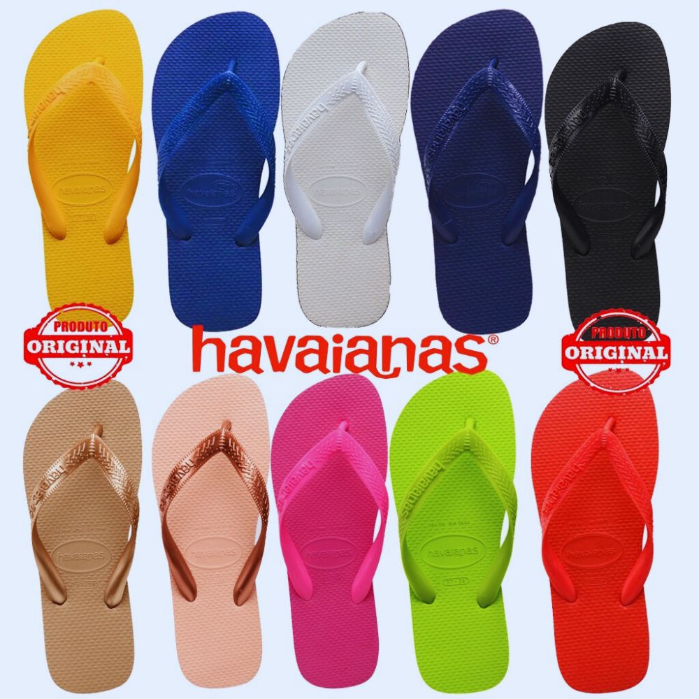 Chinelo Havaianas Top Feminino Adulto Tiras Grossas Original