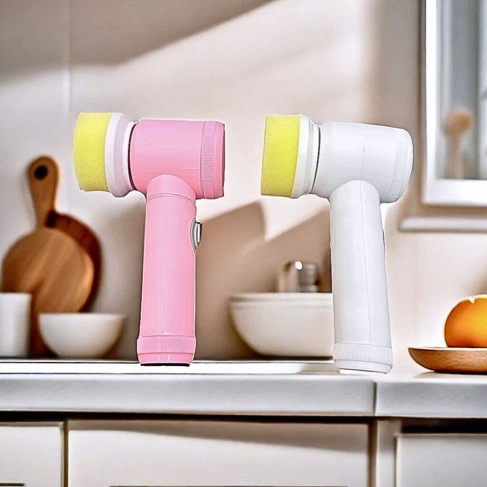 Escova Elétrica de Limpeza 5x1 Sem Fio Multiuso