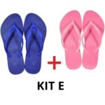 Kit 2 Pares Chinelos Slim Premium Antiderrapante