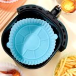 Kit 3,4,5 Forma de Silicone para Air Fryer Forno Microondas Fritadeira Assadeira Reutilizável Flexível