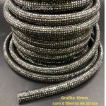 Meia Cana de Strass para Laços e Decoração