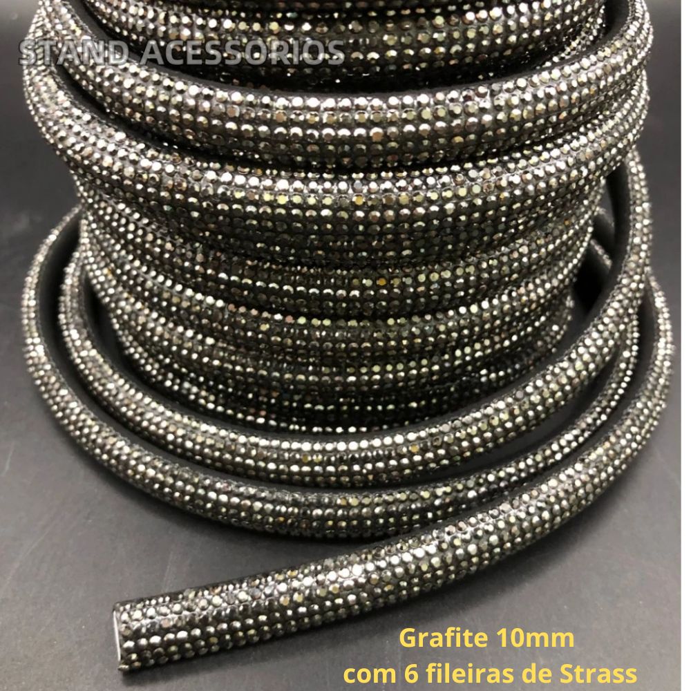 Meia Cana de Strass para Laços e Decoração