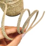 Meia Cana de Strass para Laços e Decoração