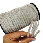 Meia Cana de Strass para Laços e Decoração