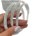 Meia Cana de Strass para Laços e Decoração