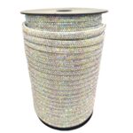 Meia Cana de Strass para Laços e Decoração